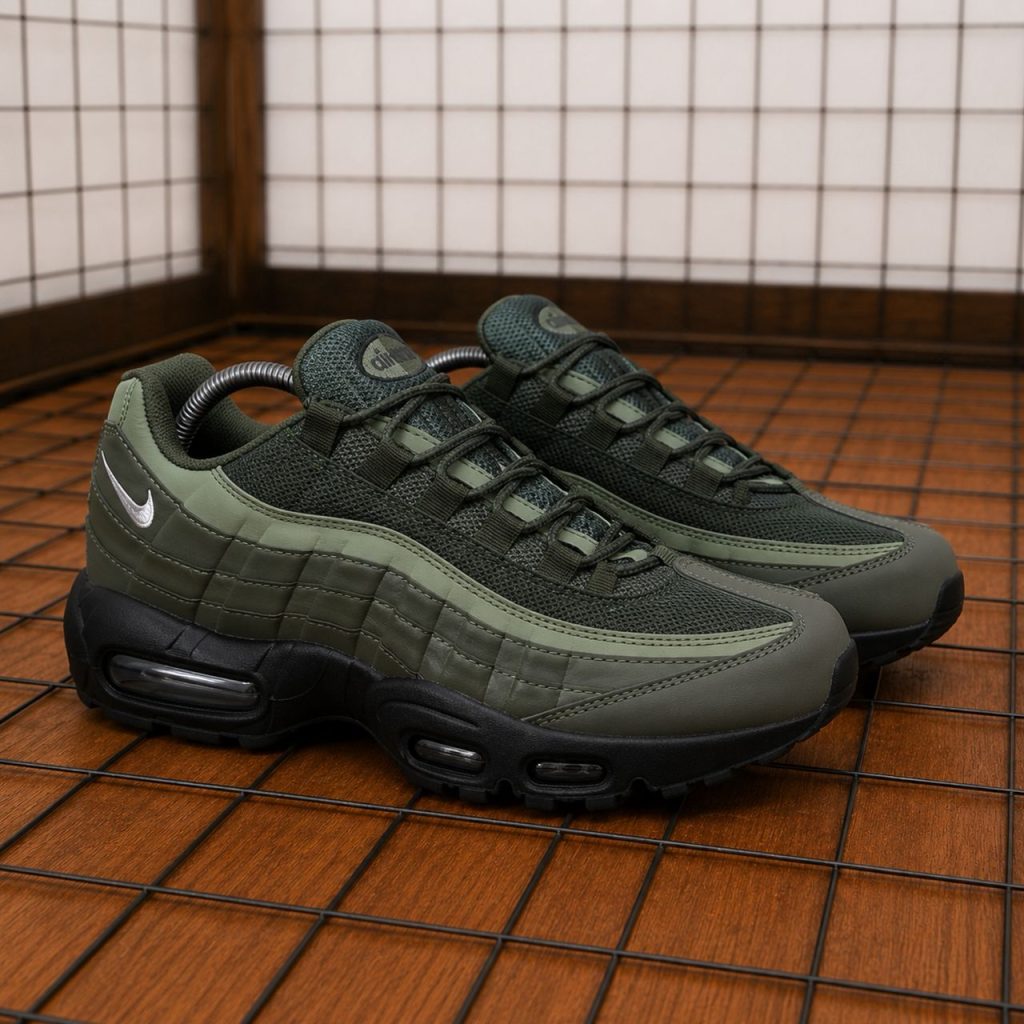 Nike Air Max 95 Big Bubble Cargo Khaki Jewel Swoosh