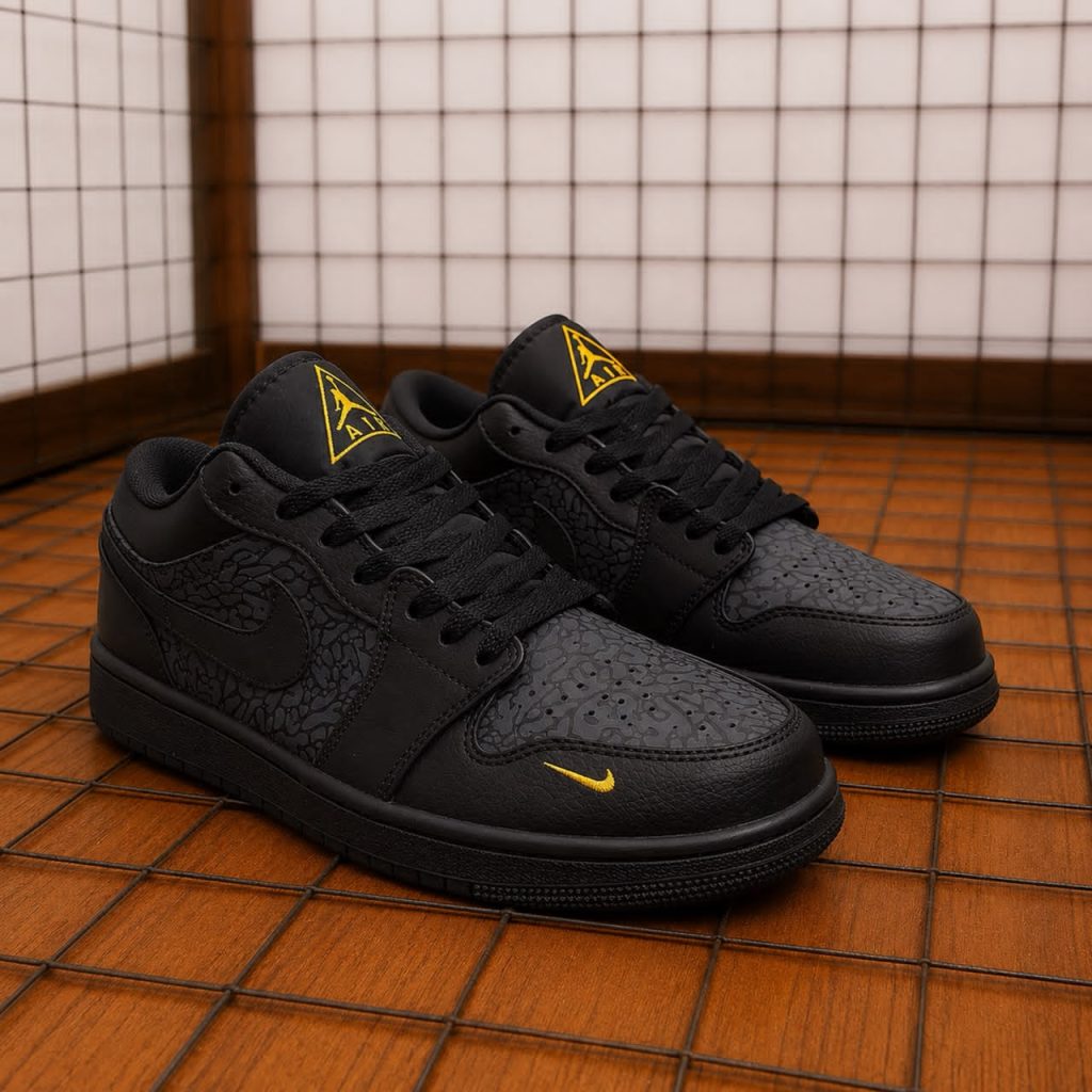 AIR JORDAN 1 LOW BLACK SE ELEPHANT