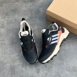 Adidas Terrex AX4 HIKING - Hiking shoes - core black / Orange accents"